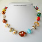 collana estiva con perle di Murano