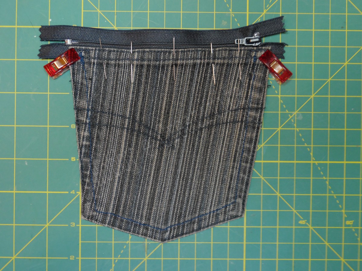 borsa di jeans tasca